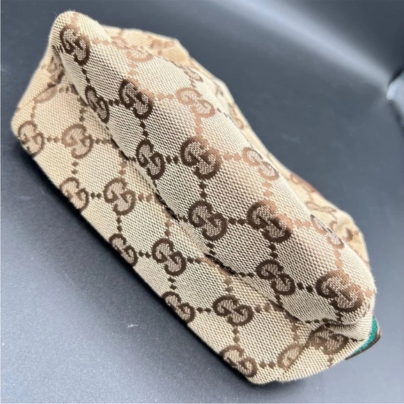 Gucci Tan and Teal Patterned Pouch - Picture 6 of 10